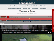 Tablet Screenshot of macarenarose.com